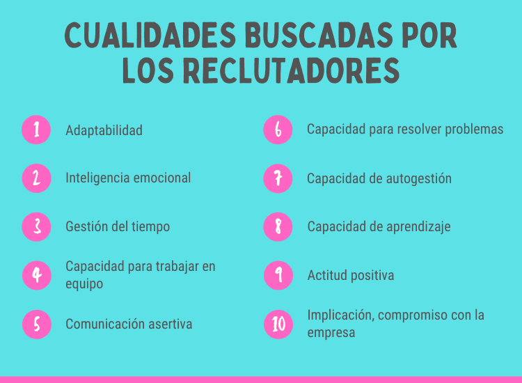 cualidades buscadas por los reclutadores