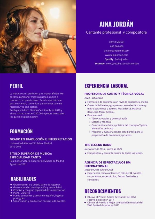 Cómo hacer un buen CV de artista: guía, ejemplos y plantillas