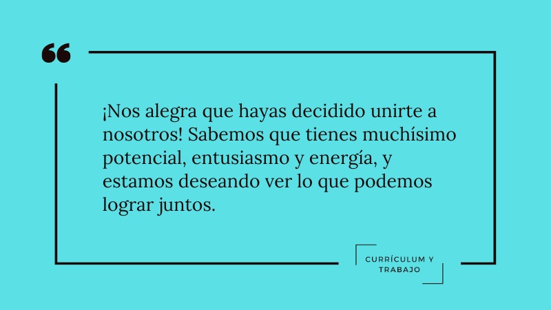 26 mensajes de bienvenida impresionantes para nuevos empleados